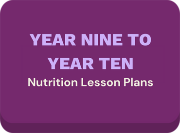 High School Healthy Eating Nutrition Lesson Plan